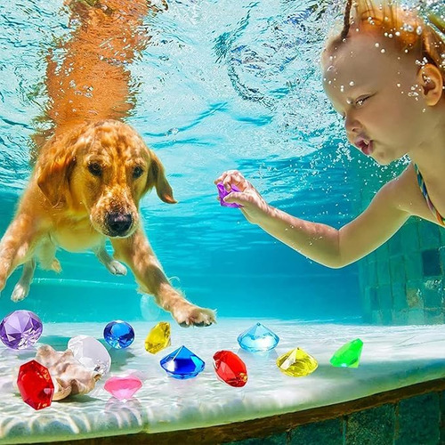 16 Pcs Grandesjuguetes Piscina Diving Gems,cofre Del Tesoro