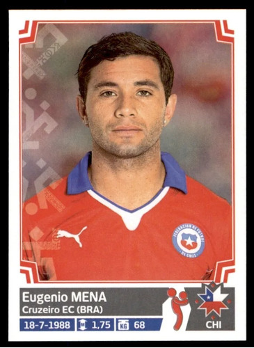 Lámina Album Copa America Chile 2015 Eugenio Mena Reciclado