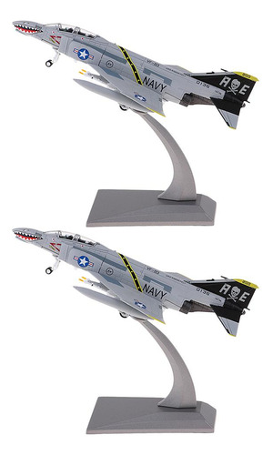 2x 1: 100 Ef-2000 Typhoon Warplane Plane Fighter Modelo De