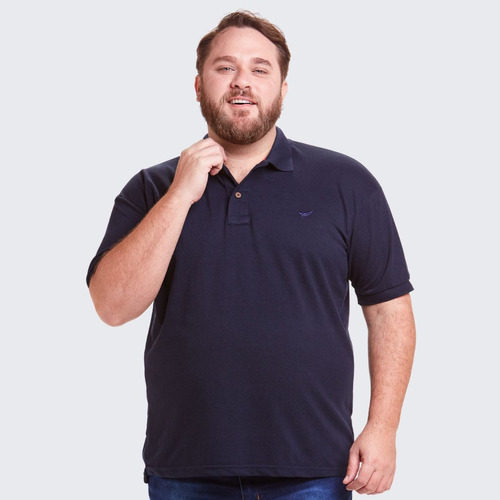 Camisa Camiseta Polo Plus Size Masculina Piquet