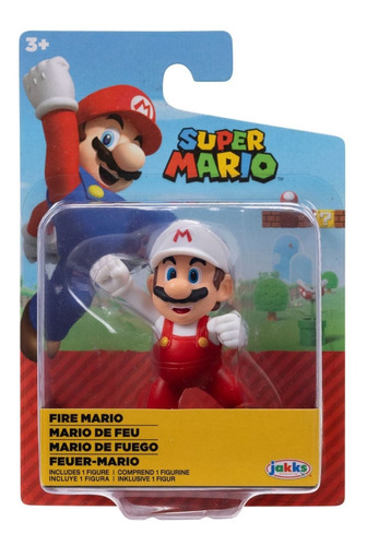 Figura De Mario De Fuego 2,5  Super Mario