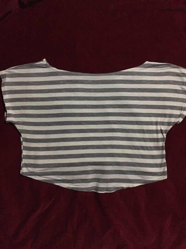 Remera Tipo Top Rayada