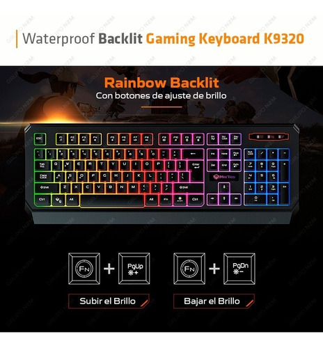 Imagen 4 de 10 de Teclado Gamer Retroiluminado Rgb Meetion Mt-k9320 Premium