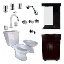 Comprar Combo Vanitory Sanitarios Roca Peinador Completo Griferías W