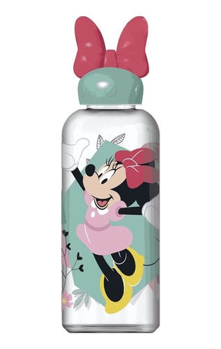 Botella Con Figura 3d Minnie Mouse Disney Wabro