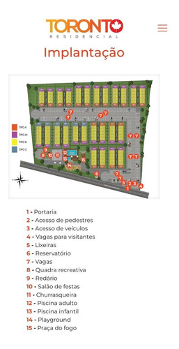 Toronto Residencial Casas A Partir De 59,87 A 82,82m2 2 Dorms,sala,cozinha,banheiro,lavabo,quintal,lazer Completo - Ca00217 - 69205676