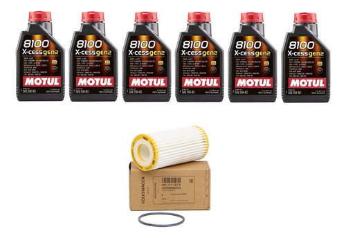 Kit Troca De Óleo Motul Audi A3 Conversível 2017 A 2019