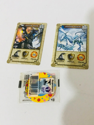 Lote De 2 Cartas E 1 Tazo Da Elma Chips Antigos (Usado)