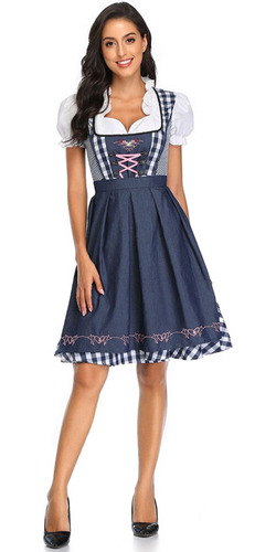 Traje Medieval Alemão Para Mulheres | Vestido Oktob Dirndl
