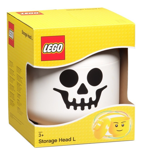 Lego Storage Head Large Apilable Contenedor Cabeza Cantidad De Piezas 2 Versión Del Personaje Skeleton