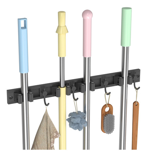Soporte De Pared Toovem Para Trapeador Y Escoba Autoadhesivo
