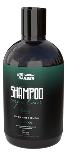 Shampoo Capilar Big Barber 250ml Ice Cool Para Barbearia