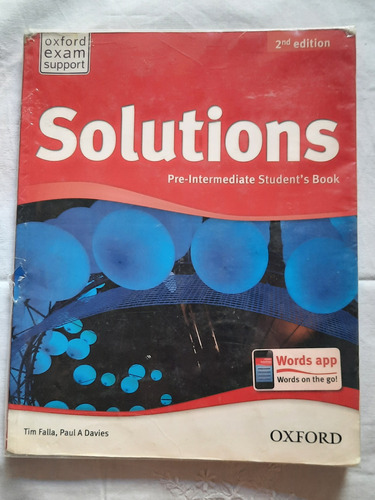 Solutions. Pre-intermediate Students Book