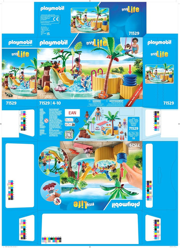 Playmobil Pileta Niños Jacuzzi +53pcs 4 Figuras 71529 Pileta Jacuzzi