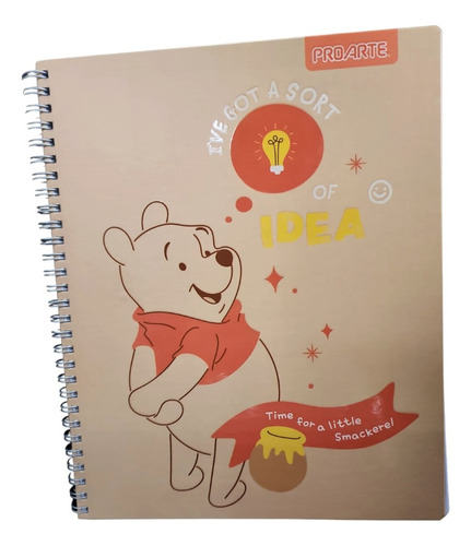 Cuaderno Universitario Winnie The Pooh Idea 100 Hojas 7mm