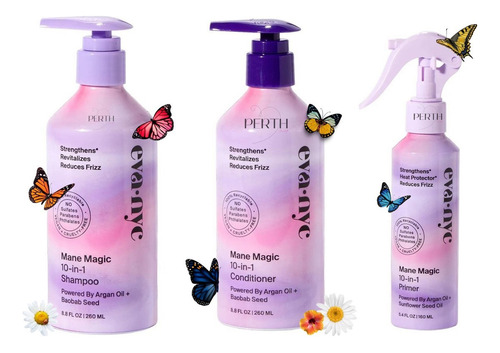 Kit Restaurador De Cabello Dañado 10 En 1 Eva Nyc Mane Magic