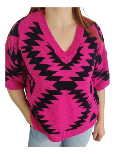 Buzo Sueter Pullover Tejido Para Dama Talla L / Xl