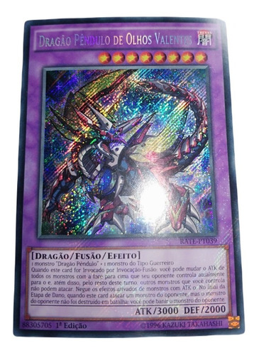 Brave-eyes Pendulum Dragon - Rate-pt039 Em Português