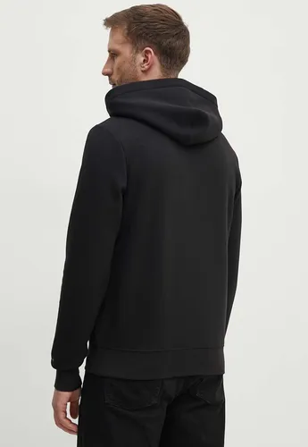 Polerón Con Gorro Y Logo Estampado Negro Tommy Hilfiger
