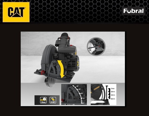 Sierra Circular A Bateria 1400w 185mm Caterpillar Cat Dx53b