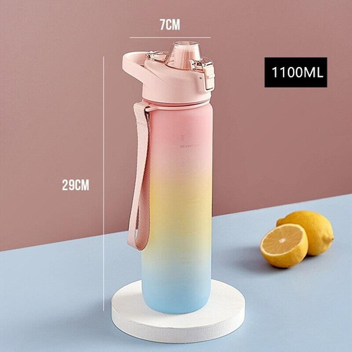 Botella de agua para gimnasio Fitness Tie Dye Fitness Squeeze, 1 litro
