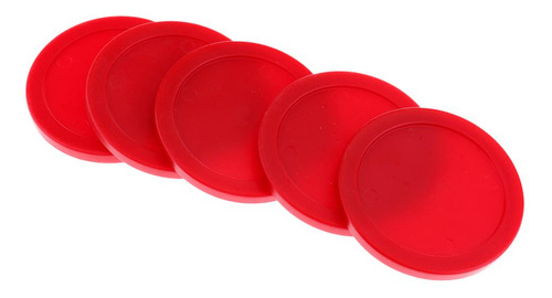 3 X 5 Unidades De Discos De Hockey De Aire Accesorio Rojo