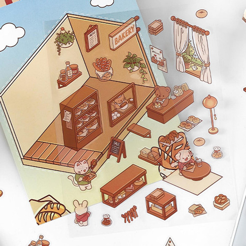 Pegatinas De Escenas En Miniatura Juego De Pegatinas De Esce