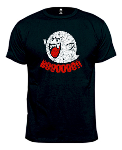 Remera Fantasma Super Mario Bros Boo Boo Gamer 100% Algodón