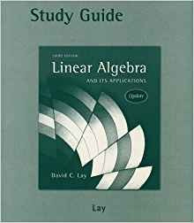 Study Guide For Linear Algebra And Its Applications, 3rd Edi