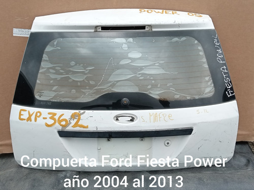 Compuerta Trasera De Ford Fiesta Power Año 2004 Al 2013