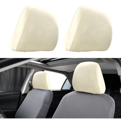 Portaequipajes Pack-2 Car Headrest Covers, Soft Dust-proof P