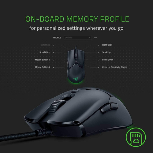 Mouse gamer de juego Razer Viper Mini negro