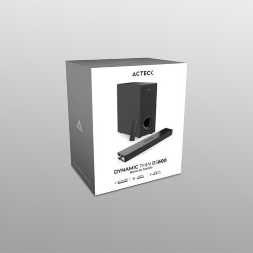 Barra De Sonido Para Computo Y Tv Dynamic Thin Bs600 Color Negro Frecuencia 180Hz - 18kHz