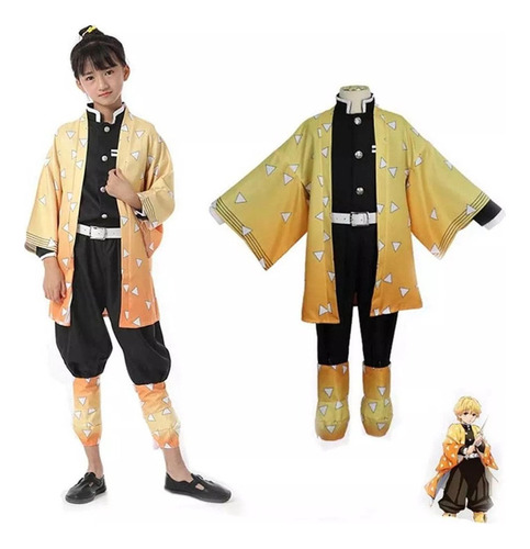 Traje De Kimono De Cosplay Para Niños Demon Slayer - Agatsum