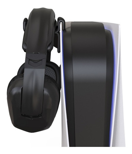 Suporte Para Fone Headset Clip Lateral Para Ps5 Playstation5 Cor Preto