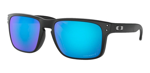 Anteojos de sol polarizados Oakley Holbrook Standard con marco de o matter color polished black, lente ruby de plutonite prizm, varilla polished black de o matter - OO9102