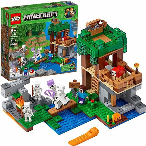 Lego Minecraft El Ataque Esqueleto Kit 21146 Edificio (457 P
