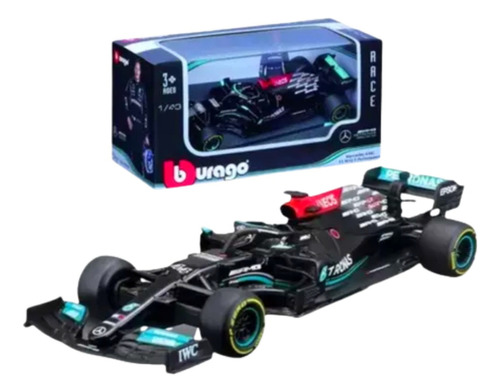 Miniatura F1 Mercedes W12 De 2021 - Lewis Hamilton - N. 44 001