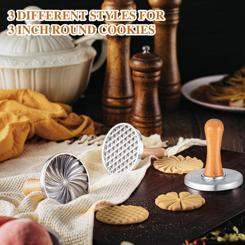 Molde De Metal Para Hacer Galletas Con 3 Sellos Para Galleta