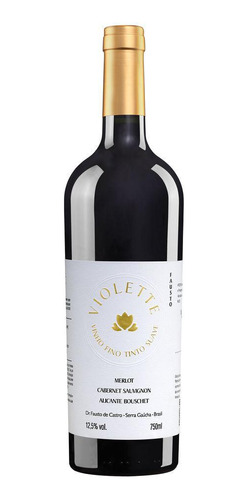 Vinho Tinto Fausto Violette 750ml - Pizzato - Brasil