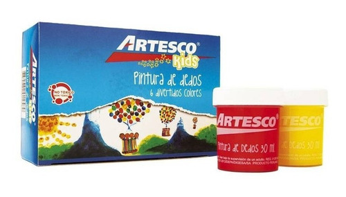 Pintura Para Dedos Artesco X6