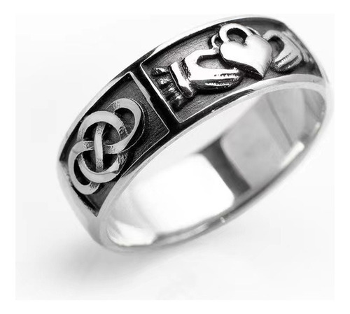 Anillo De Promesa Claddagh For Bodas Amor Hombre Y Mujer