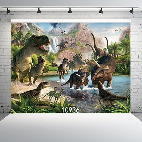 Sjoloon 7x5ft Dinosaurio Vinilo Fotografía Fondos 3d Telone