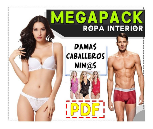 Pack De Patrones Moldes De Costura Pdf - Ropa Interior