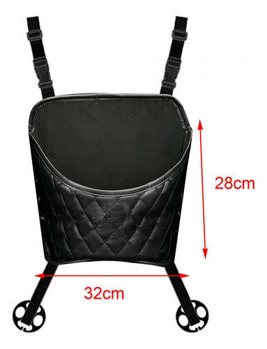 Bolsa De Almacenamiento Entre Los Asientos Delanteros Negro