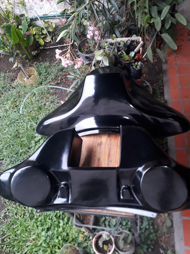 Mascara Batwing Completo Para Moto ,estilo Harley Davidson Negro