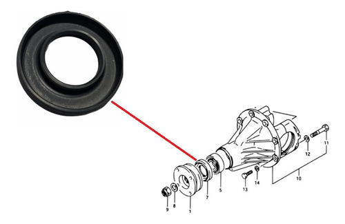 Retentor Pinhao Diferencial Dianteiro Jimny 1.3 08 09 10 11