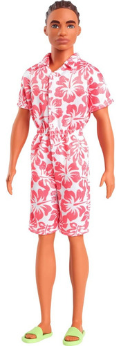 Muñeco Ken Fashionista 235 Con Traje De Flores Barbie Mattel