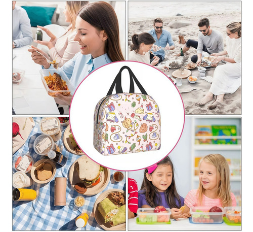 Bolsa De Almuerzo Aislante De Gran Capacidad Para Niños Y Ni