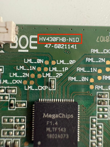 Tarjeta Tcon Hv430fhb-n1d (Usado)
